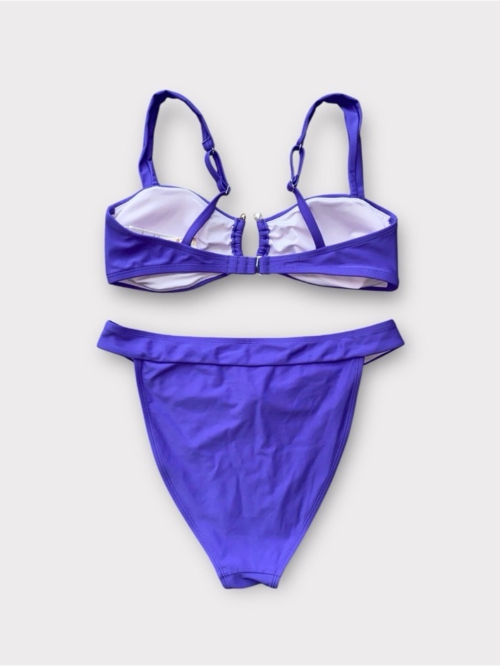 CULSHE X KITTENISH Bikini Warm Amethyst Purple Sz L Purple 2 pc M/ L - Picture 5 of 8